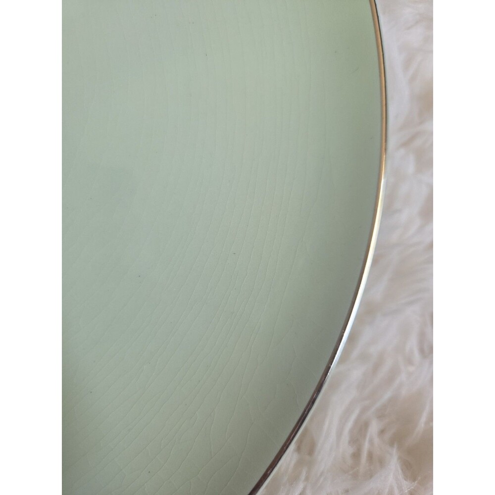 Nobility Permaware Mist 10 Inch Dinner Plate 1950 MCM Atomic Daisy Replacement - Picture 3 of 5